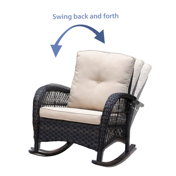 August Grove® Kaeden Rattan Wicker 2 Person Seating Group with